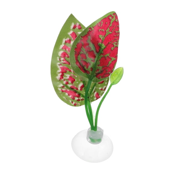 Unique Bargains Betta Fish Leaf Natural Habitat Simulation for Betta Spawnings Grounds Betta Spawnings Leaves Resting Bed Large Small Leaves Red Green