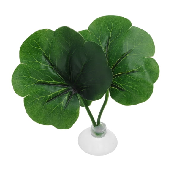Unique Bargains Betta Fish Leaf Natural Habitat Simulation for Betta Spawnings Grounds Betta Spawnings Leaves Resting Bed Double Leaves Green