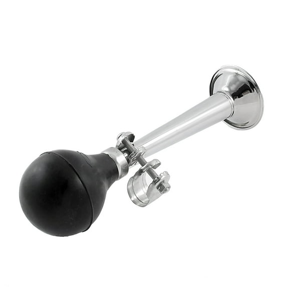 Unique Bargains Bicycle Bike Silver Tone Metal Rubber Bulb Air Horn Hooter Bugle