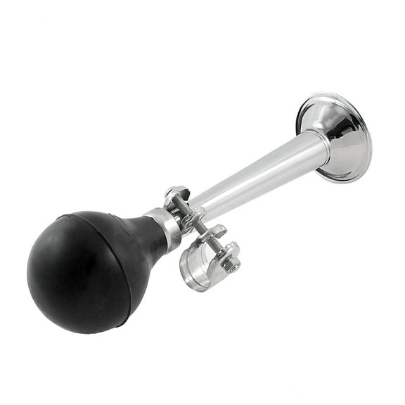 Unique Bargains Bicycle Bike Silver Tone Metal Rubber Bulb Air Horn Hooter Bugle