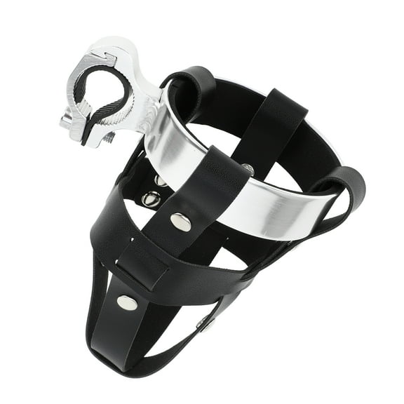 Unique Bargains Bicycle Bottle Cage Bike Water Bottle Carrier Mount Rack Universal Aluminum Alloy Silver Tone Black