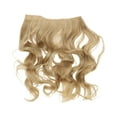 thumbnail image 1 of Unique Bargains Big Wavy Hair Hair Extensions High Temperature Fiber 16in Hair Extension Tape Gold Tone, 1 of 2