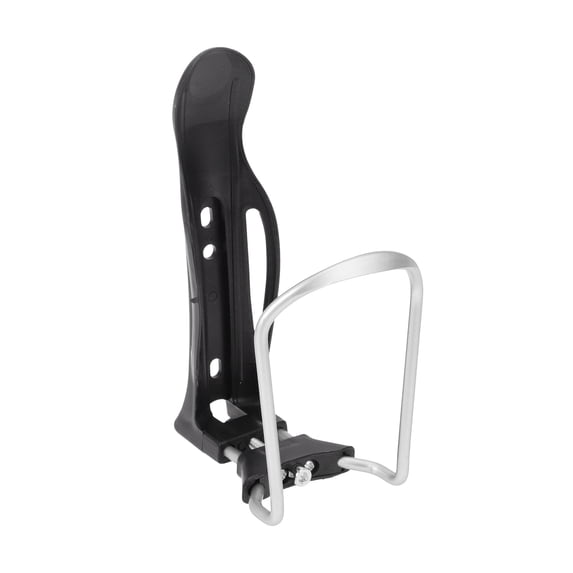 Unique Bargains Bike Bottle Bicycle Drinks Cup Holder Cage Rack Thickened Strong Adjustable Aluminium Alloy for MTB Road Mountain Bike Outdoor Cycling Silver Tone