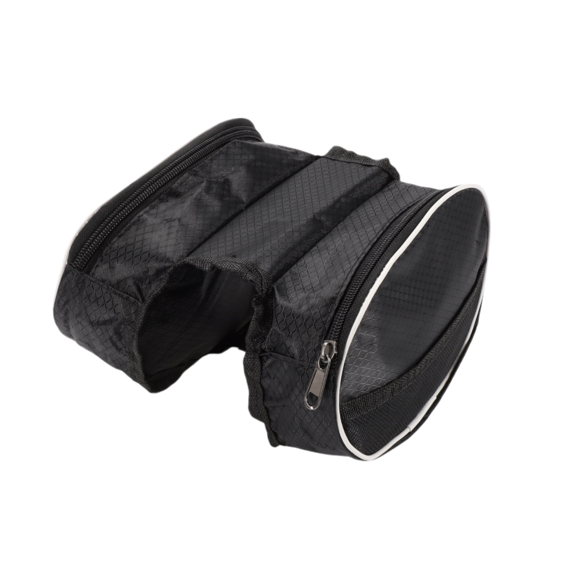 Unique Bargains Bike Frame Waterproof Pannier Bag for Road Mountain Bikes Black