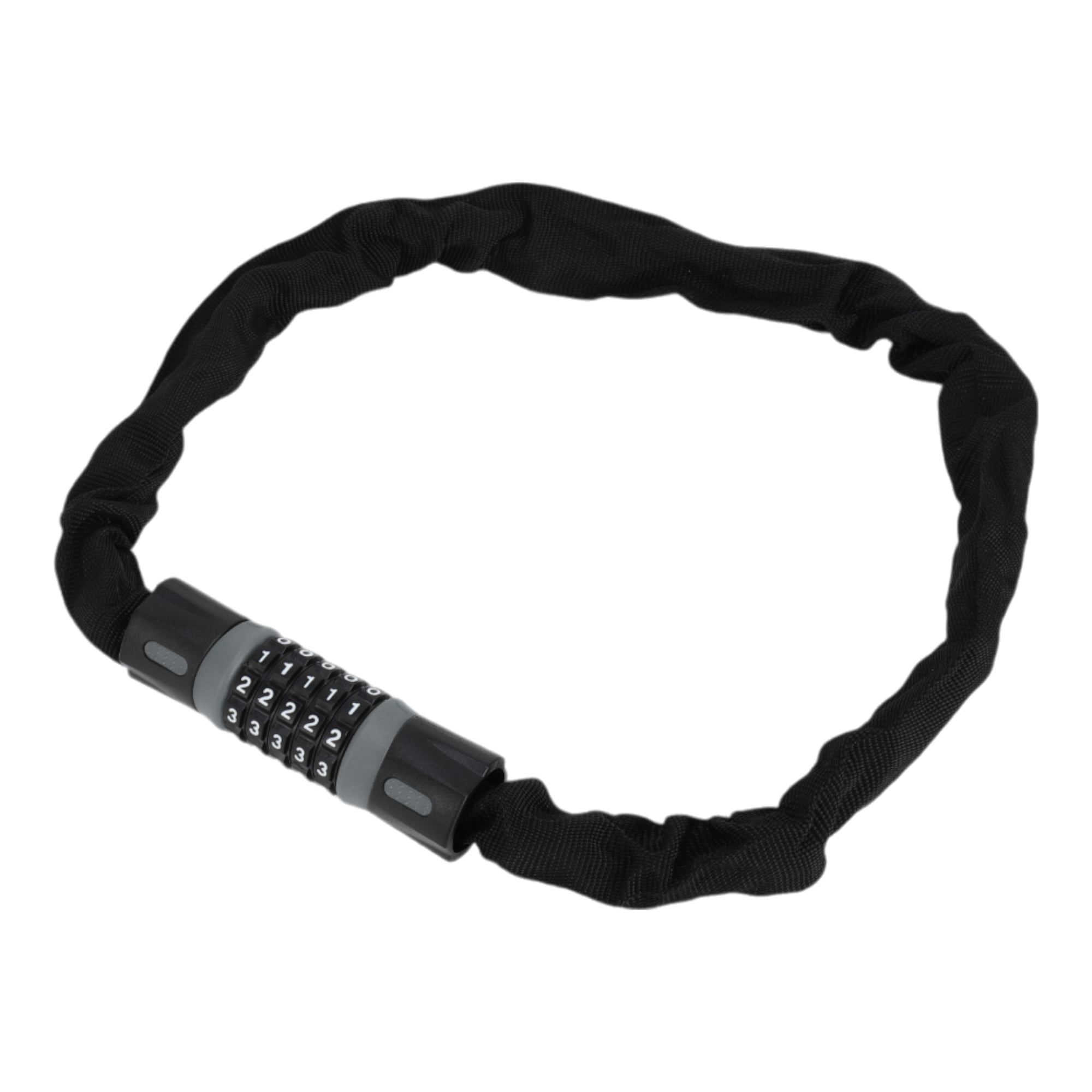 Unique Bargains Bike Lock Security Chain Combination Lock Padlock Resettable 5 Digit Bike Lock 90cm Black Gray 1 Pc