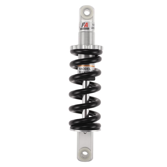 Unique Bargains Bike Rear Shock Absorber 190mm 1200lbs Capacity Coil Spring Shock Suspension for Bicycle/Motorcycle Damping Suspension Shock Damper Silver Tone Black
