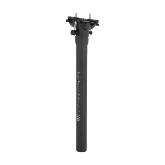 Unique Bargains Bike Seat Posts 25.4x300mm Lightweight Saddle Post Seat Matte Black Carbon Fiber