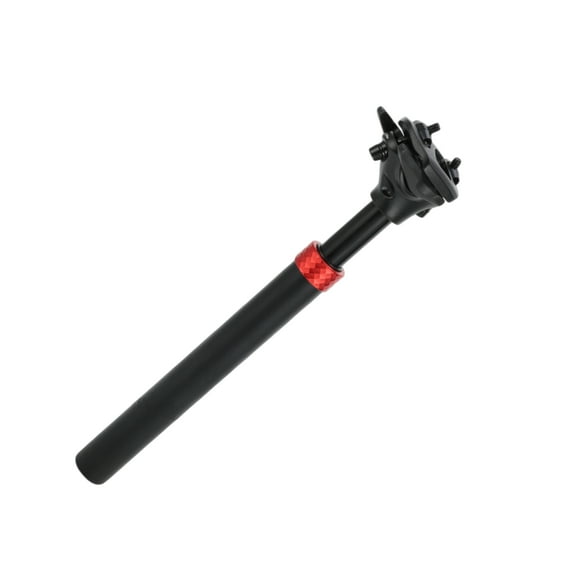 Unique Bargains Bike Seat Posts 27.2x300mm Suspension Shock Absorber Black Red Aluminum Alloy