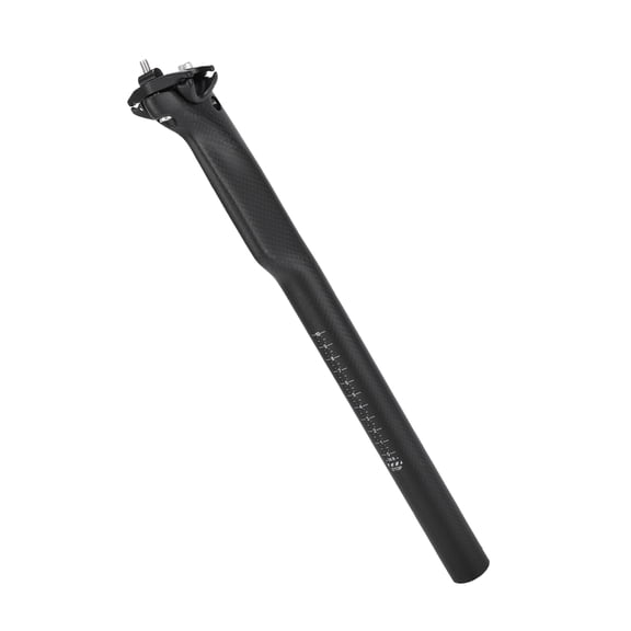 Unique Bargains Bike Seat Posts 30.8x400mm Light Saddle Post Seat Tube Matte Black Carbon Fiber