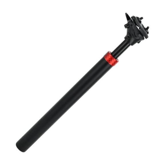 Unique Bargains Bike Seat Posts 31.6x400mm Suspension Shock Absorber Black Red Aluminum Alloy