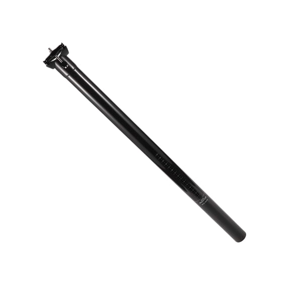 Unique Bargains Bike Suspension Seatpost 33.9x550mm Saddle Post Seat Gloss Black Carbon Fiber