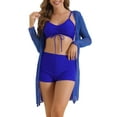 thumbnail image 1 of DARING DIVA Bikini Sets 3 Pieces Adjustable Bathing Suit XXL Royal Blue, 1 of 6