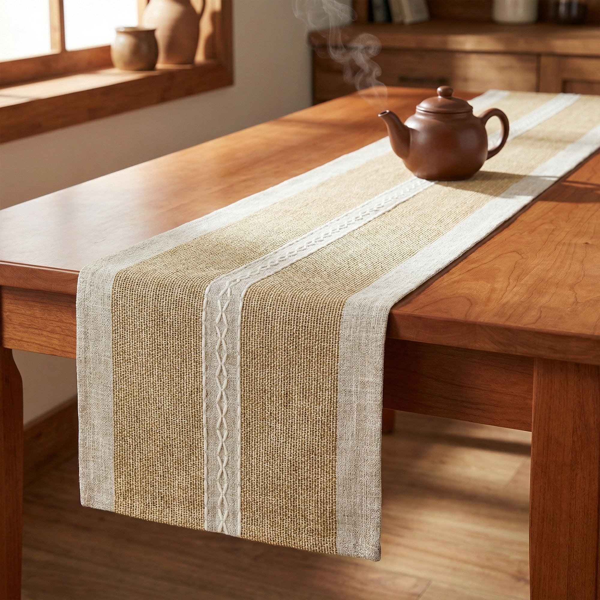 Unique Bargains Birthday Decorations Long Kitchen Runner Coffee 13x72in