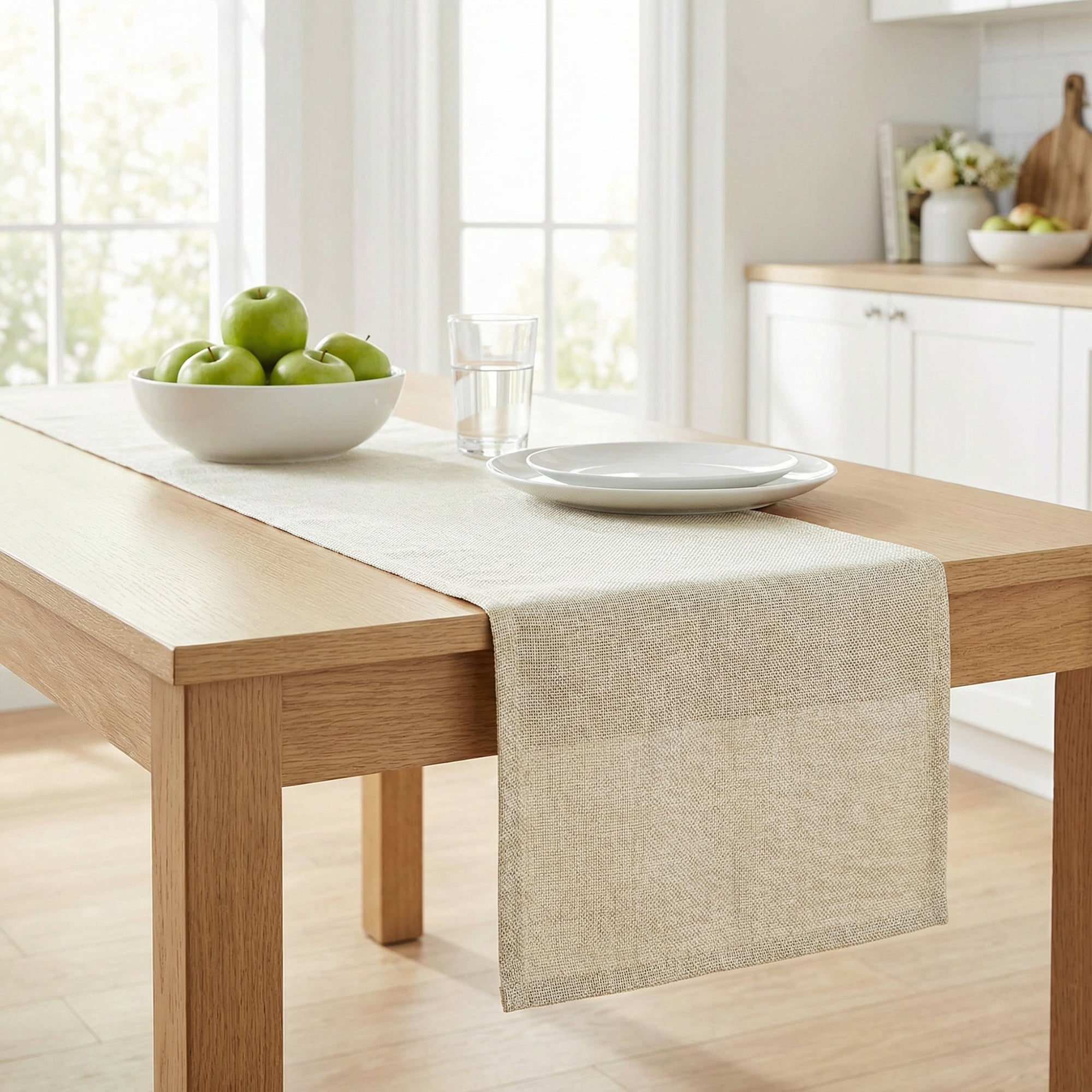 Unique Bargains Birthday Decorations Washable Kitchen Runner Beige 11.8x102.4in