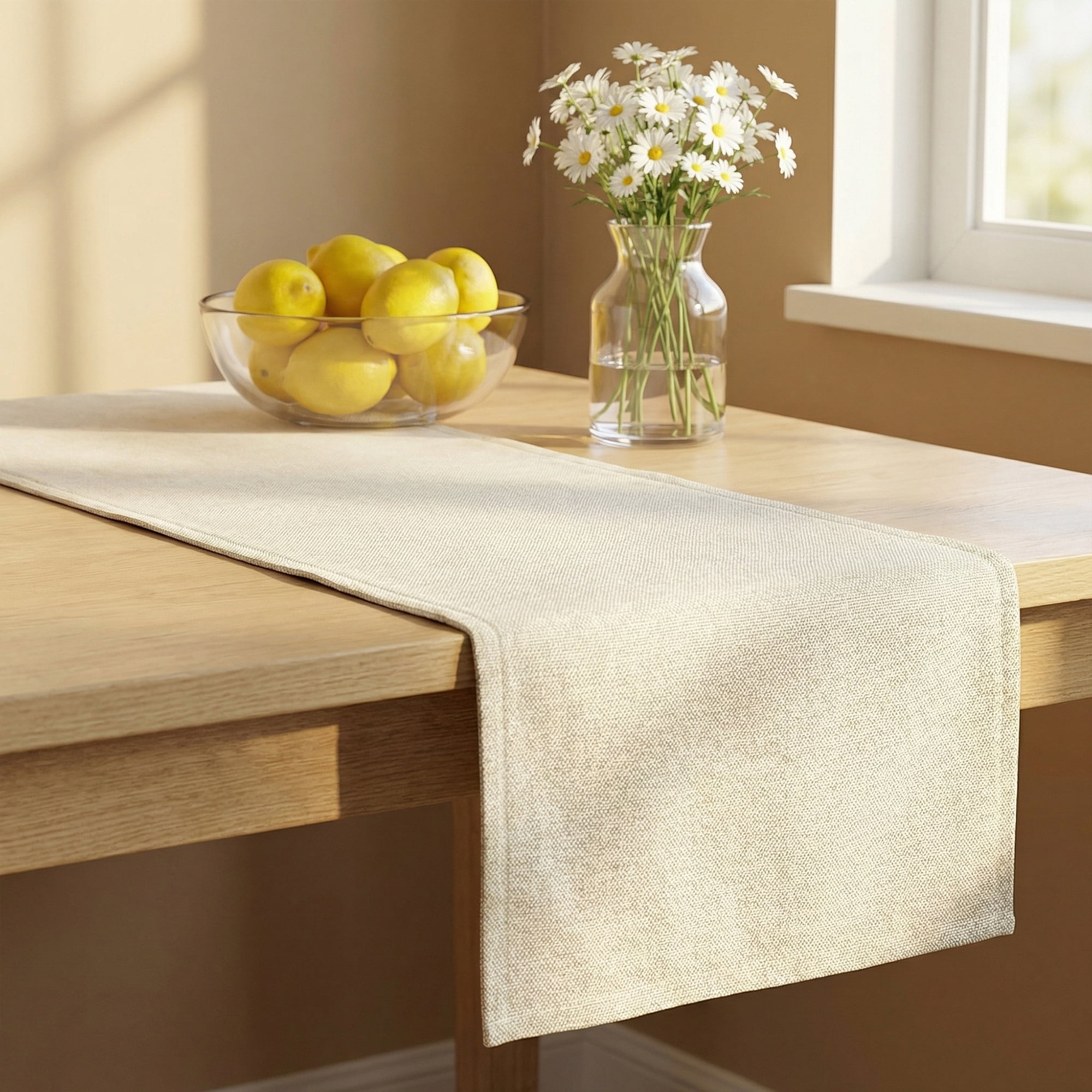 Unique Bargains Birthday Decorations Washable Kitchen Runner Beige 11.8x55.1in