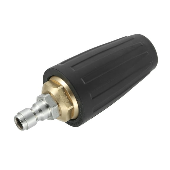 Unique Bargains Black 1/4 Inch Quick Connect 3mm Rotating Spray Turbo Nozzle 4000PSI for Pressure Washer