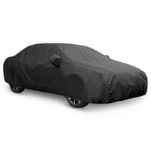 Unique Bargains Black 3XL Car Cover Protector Snowproof Sun Rain Resistant Universal Fit