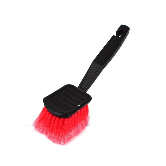 Unique Bargains Black 7" Long Handle Soft Bristle Car Wash Brush Detailing Cleaning Scrub