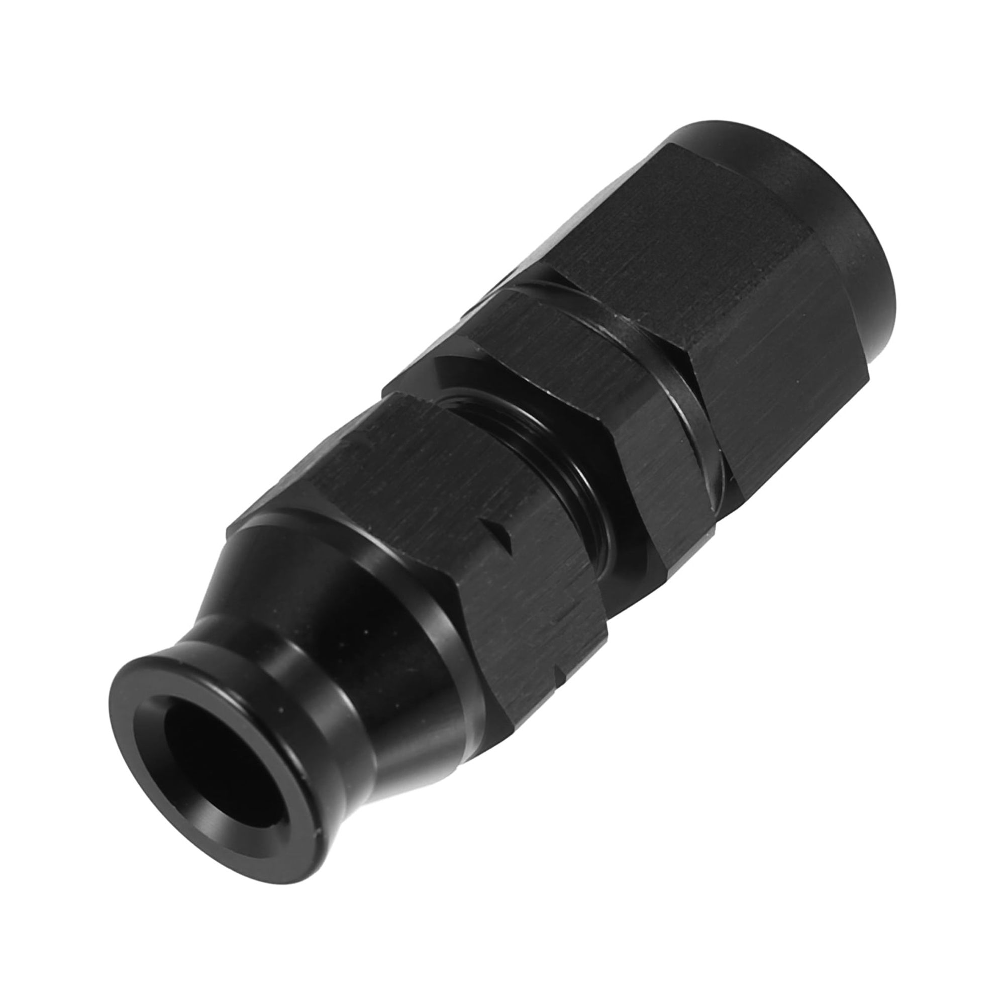 Unique Bargains Black Aluminum Alloy Fuel Fitting to An6 Female Thread