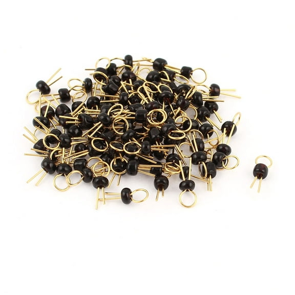 Unique Bargains Black Bead Electronic Soldering Probe PCB Test Endpoint Pin 50 Pcs