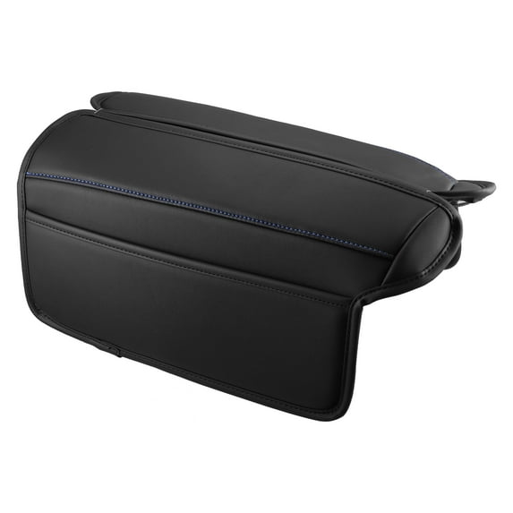 Unique Bargains Black Blue Armrest Protector Cover Pad Replacement for Nissan X-Trail 4th Generation 2022 Blue Line