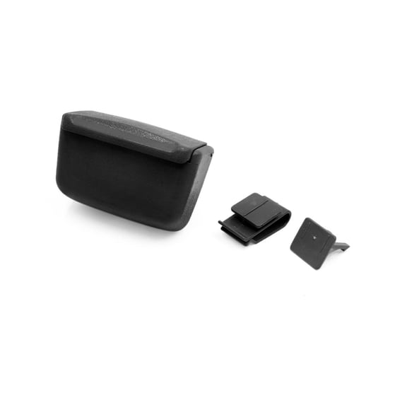 Unique Bargains Black Car Air Vent Mouting Blue Light Portable Ashtray Holder Cup 3.94"x1.97"x2.76"