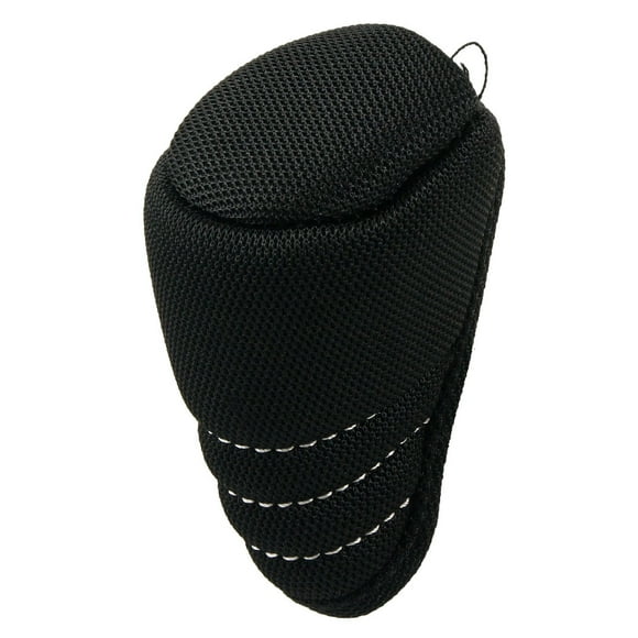 Unique Bargains Car Zipper Closure Gear Shift Knob Protector Zip up Cover,Black