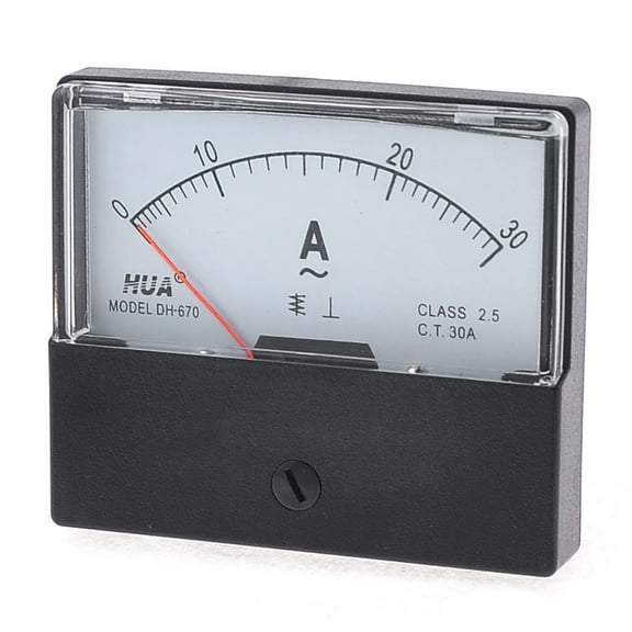 Unique Bargains Black Class 2.5 Accuracy 0-30A Analogue Display Ammeter