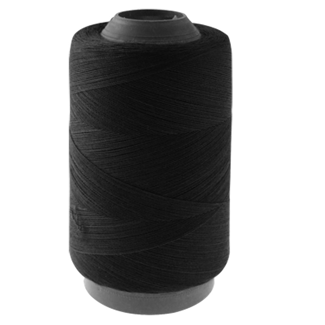 Unique Bargains Black Cotton Sewing Thread Reel Spool Tailoring String