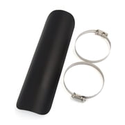 Unique Bargains Black Exhaust Pipe Cover Straight Guard Muffler Heat Shield Fit for Ironhorse