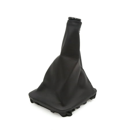 Unique Bargains Black Faux Leather Manual Gear Shift Knob Boot Dust Cover for Hyundai Elantra