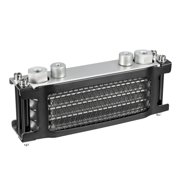 Unique Bargains Black M10 Interface Engine Oil Cooler Radiator Universal for Dirt Bike Monkey Bike 50CC-160CC Engines