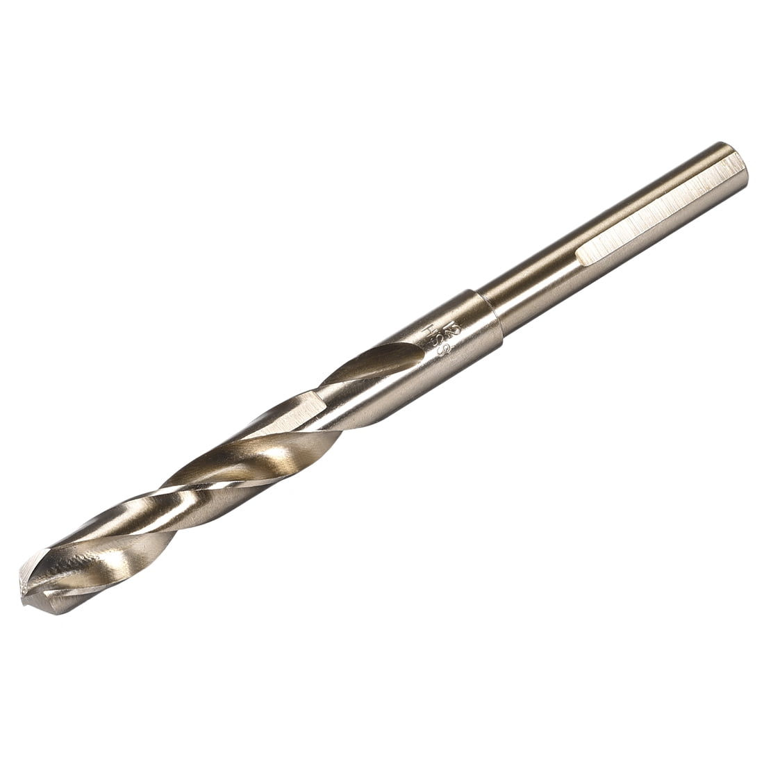Unique Bargains Black Nitride Gold Titanium Coated 12mm Reduced Shank Twist Drill Bits