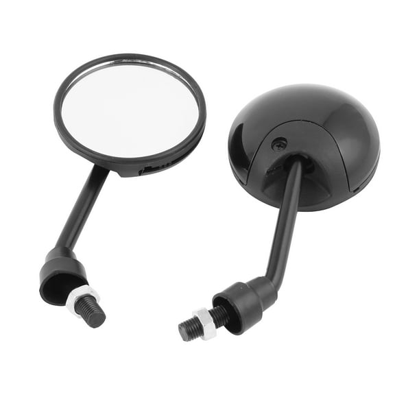 Unique Bargains Black Plastic Casing Motorcycle Rear View Blind Spot Backup Mirror 2 Pcs