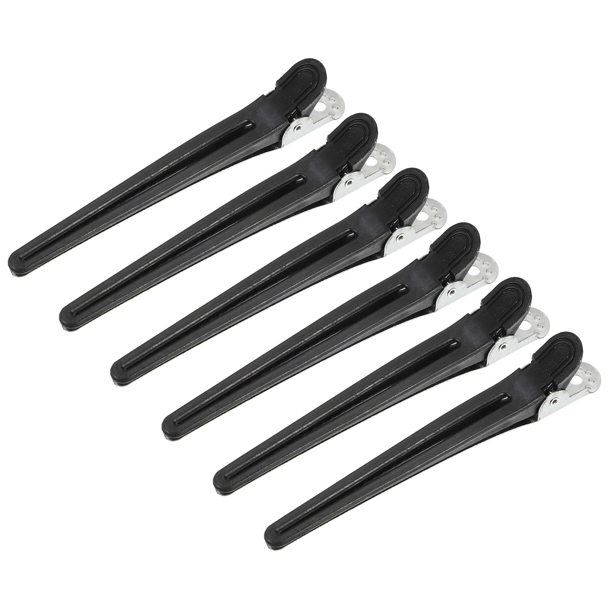 Unique Bargains Black Plastic Duckbill Hair Clip 6pcs