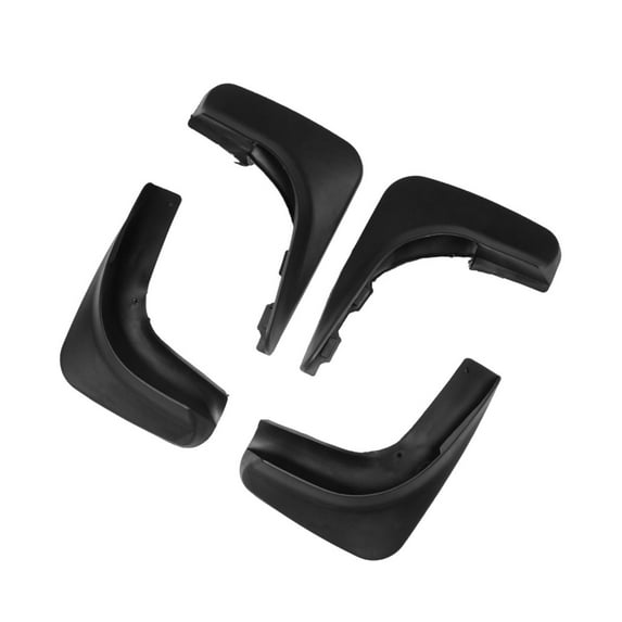 Unique Bargains Black Plastic Flaps Splash Guards Front + Rear Set for Volkswagen Golf 6