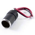 thumbnail image 1 of Unique Bargains Black Plastic Housing Car  Lighter Socket w 26cm Wire, 1 of 2
