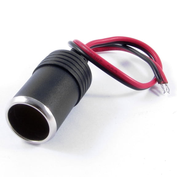 Unique Bargains Black Plastic Housing Car  Lighter Socket w 26cm Wire