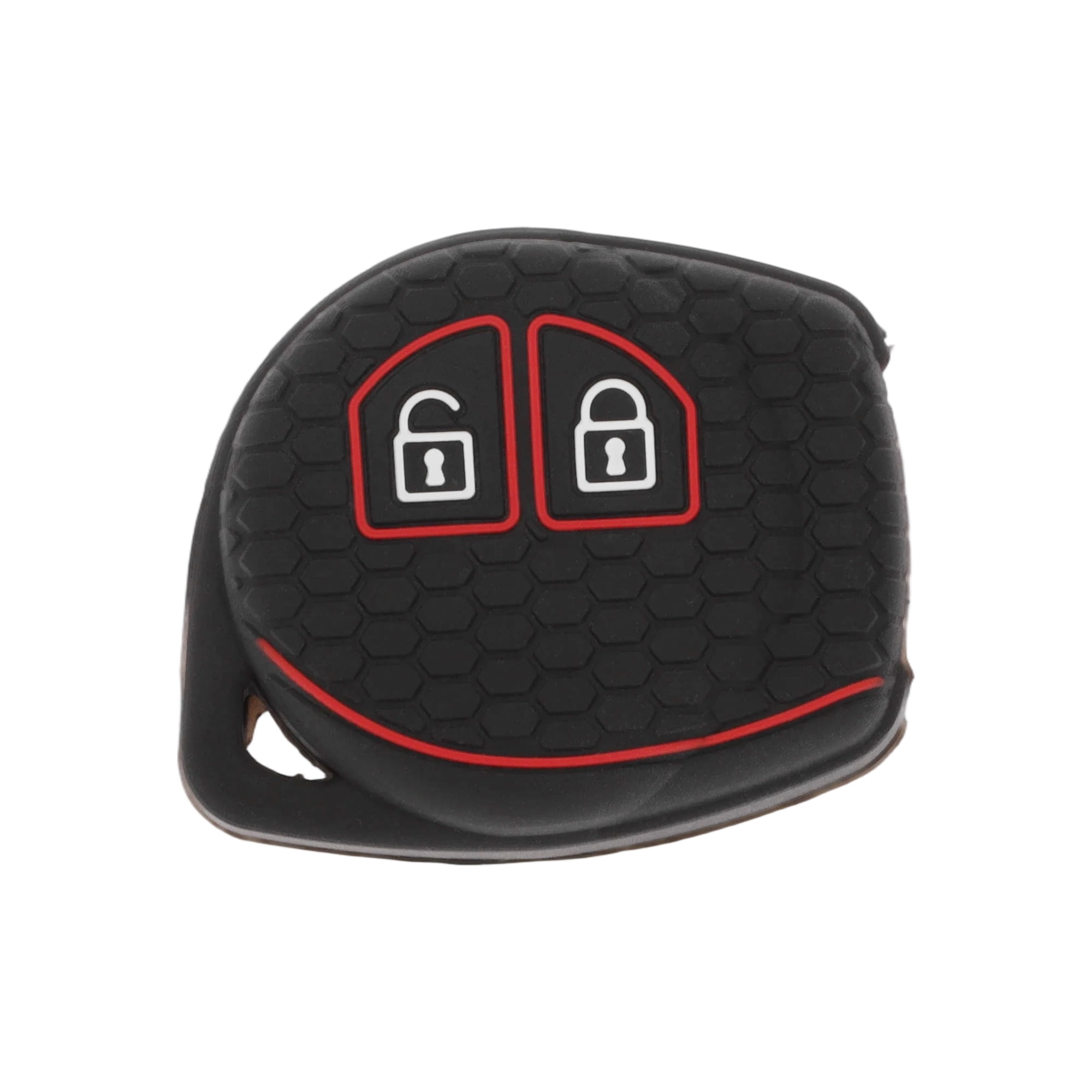 Unique Bargains Black Red Line Silicone Car Key Case for Suzuki Alto ...