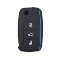 thumbnail image 1 of Unique Bargains Black Silicone Car Remote Control Key Fob Shell Protector for Volkswagen Jetta GTI Passat 3 Button Black, 1 of 6
