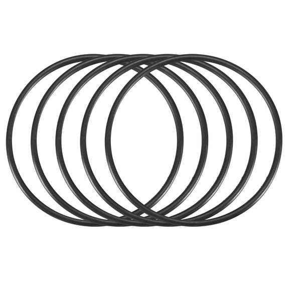 Unique Bargains Black Silicone O-ring Oil Sealing Washer Grommet 50mm x 2.4mm 5Pcs