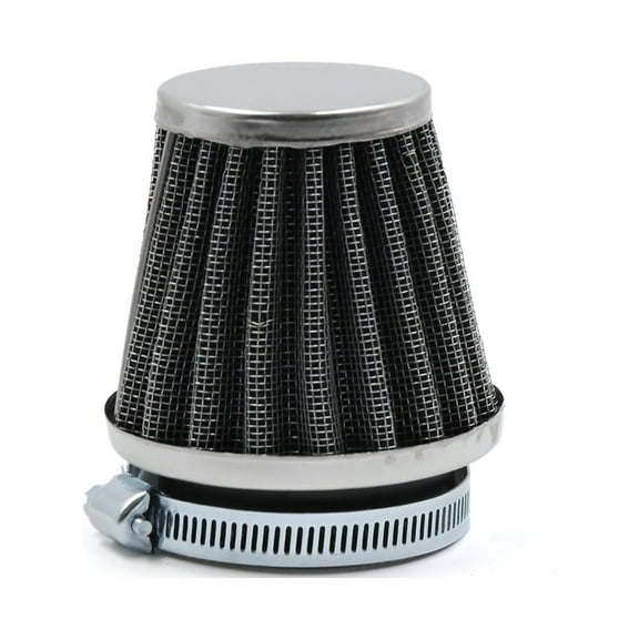 Unique Bargains Black Universal Tapered 48mm Motorcycle Air Cleaner Intake Filter Cafe Racer