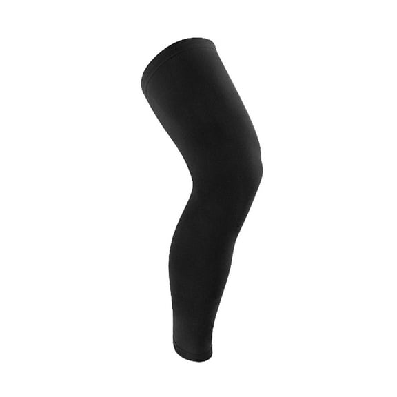 REGALWOVEN Black XL Size Sport Basketball Elastic Leg Knee Long Sleeve Support Protector Brace Wrap Guard