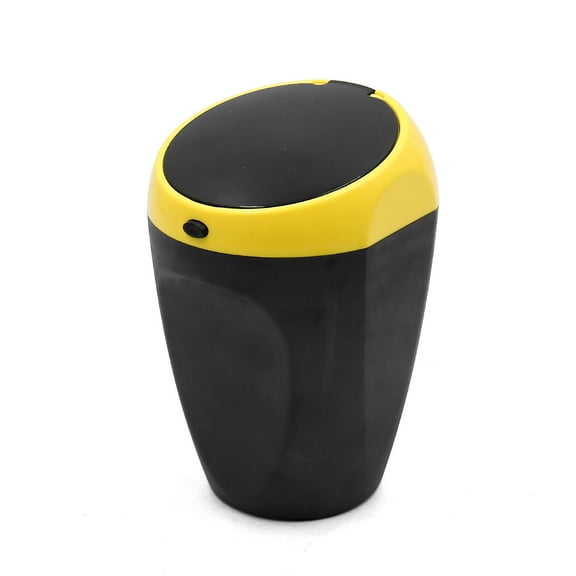 Unique Bargains Black Yellow Plastic Car Interior Smoke Ashtray Ash Holder Cup