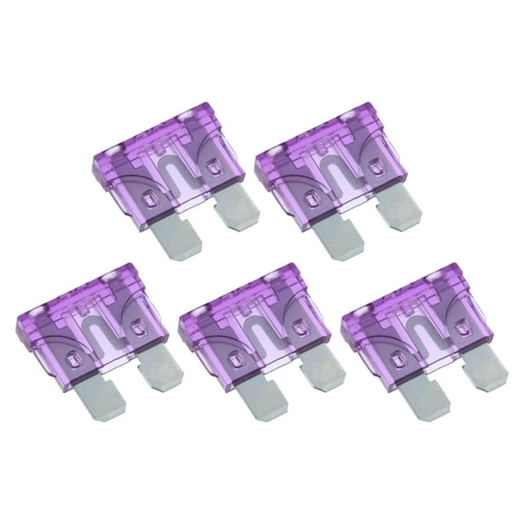 Unique Bargains Blade Style Fuses 35A Mini Size Blade Style Fuses Replacement for Automotive Car Boat Truck SUV RV Motorcycle Deep Purple 5
