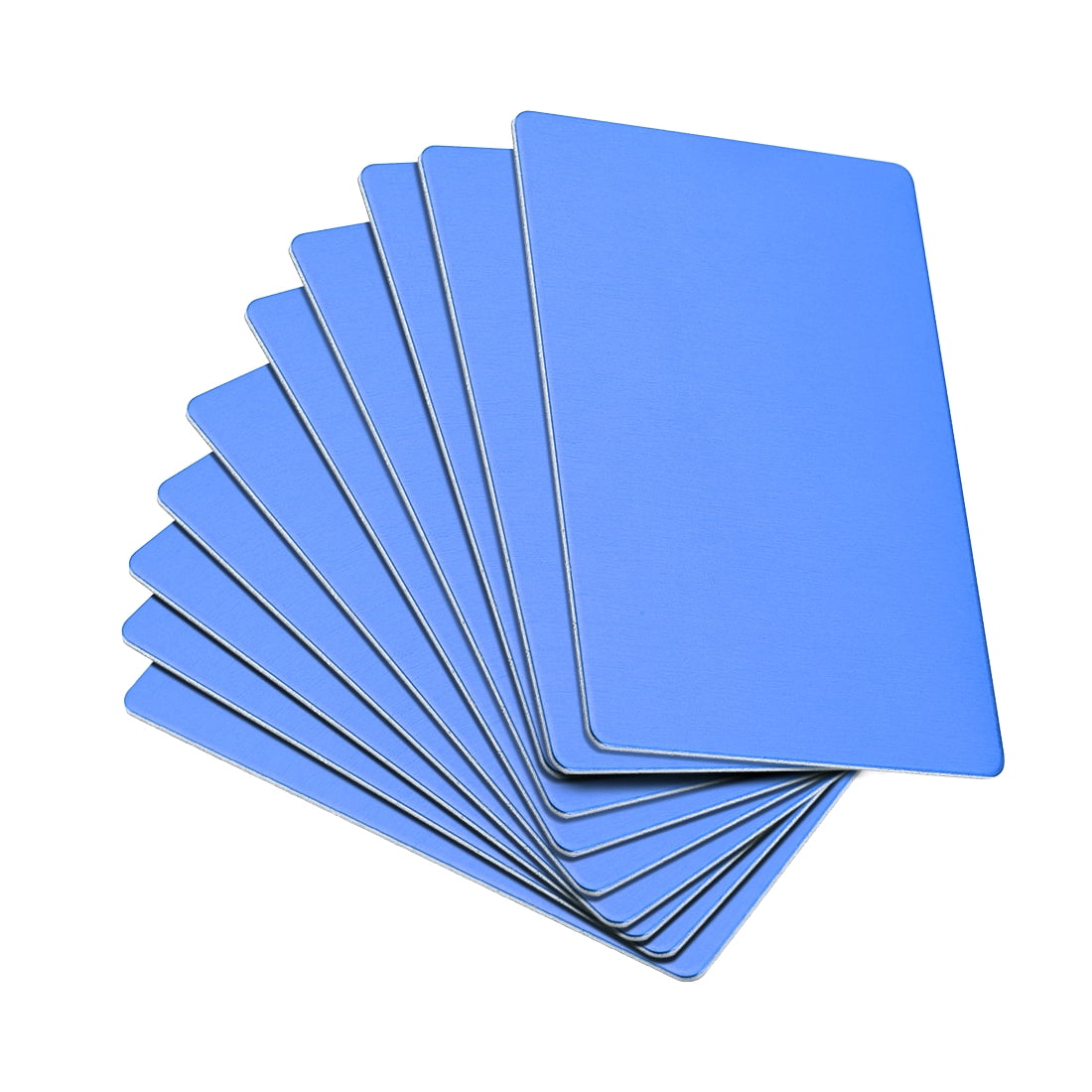 Unique Bargains Blank Metal Cards Anodized Aluminum Plate 3.94" x 2.36" x 0.03"