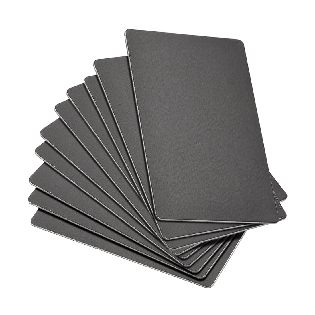Unique Bargains Blank Metal Cards Anodized Aluminum Plate 3.94" x 2.36" x 0.04"
