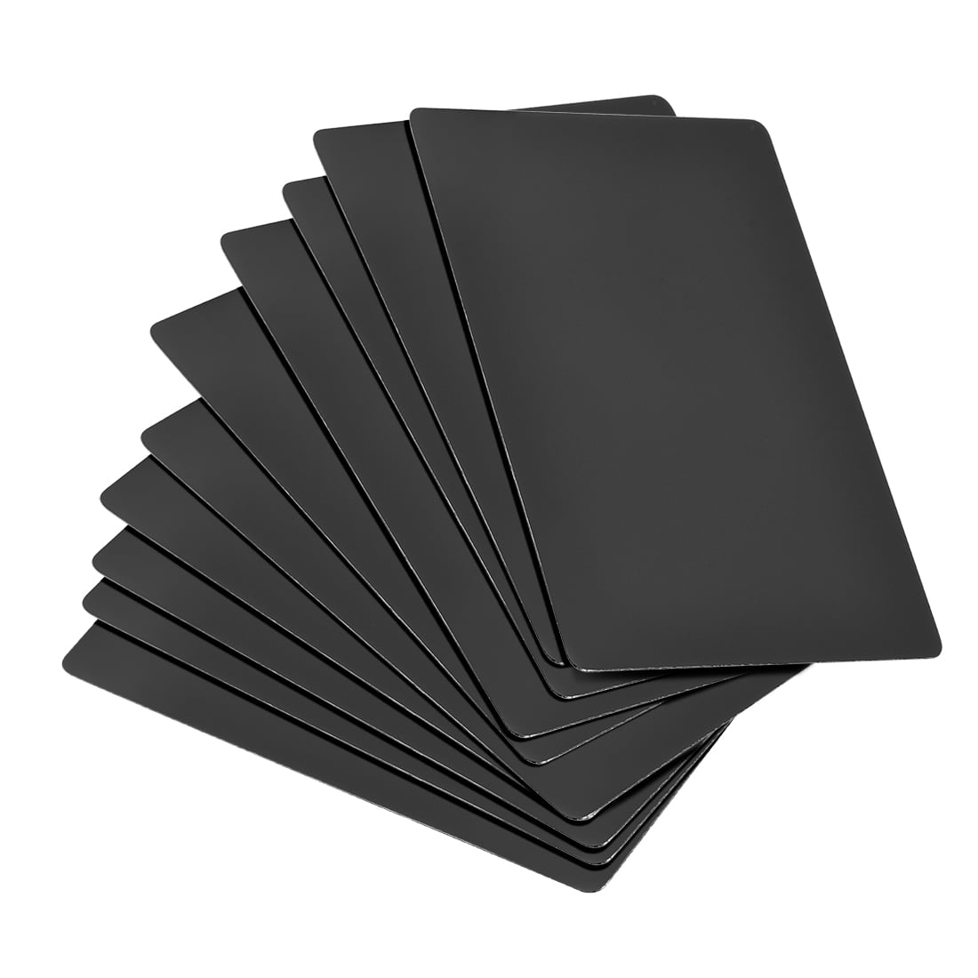 Unique Bargains Blank Metal Cards Painted Aluminum Plate "3.47" x 2.09" x 0.01"
