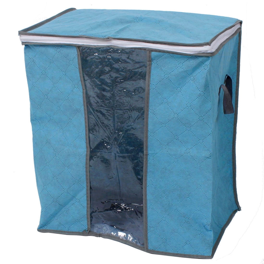 Unique Bargains Blanket Quilts Clothes Beddings Storage Bag Organizer 44 x 28 x 48cm Blue