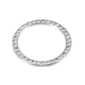 Unique Bargains Bling Car Engine Start Stop Button Cover One Click Push Start Button Ring Sticker White